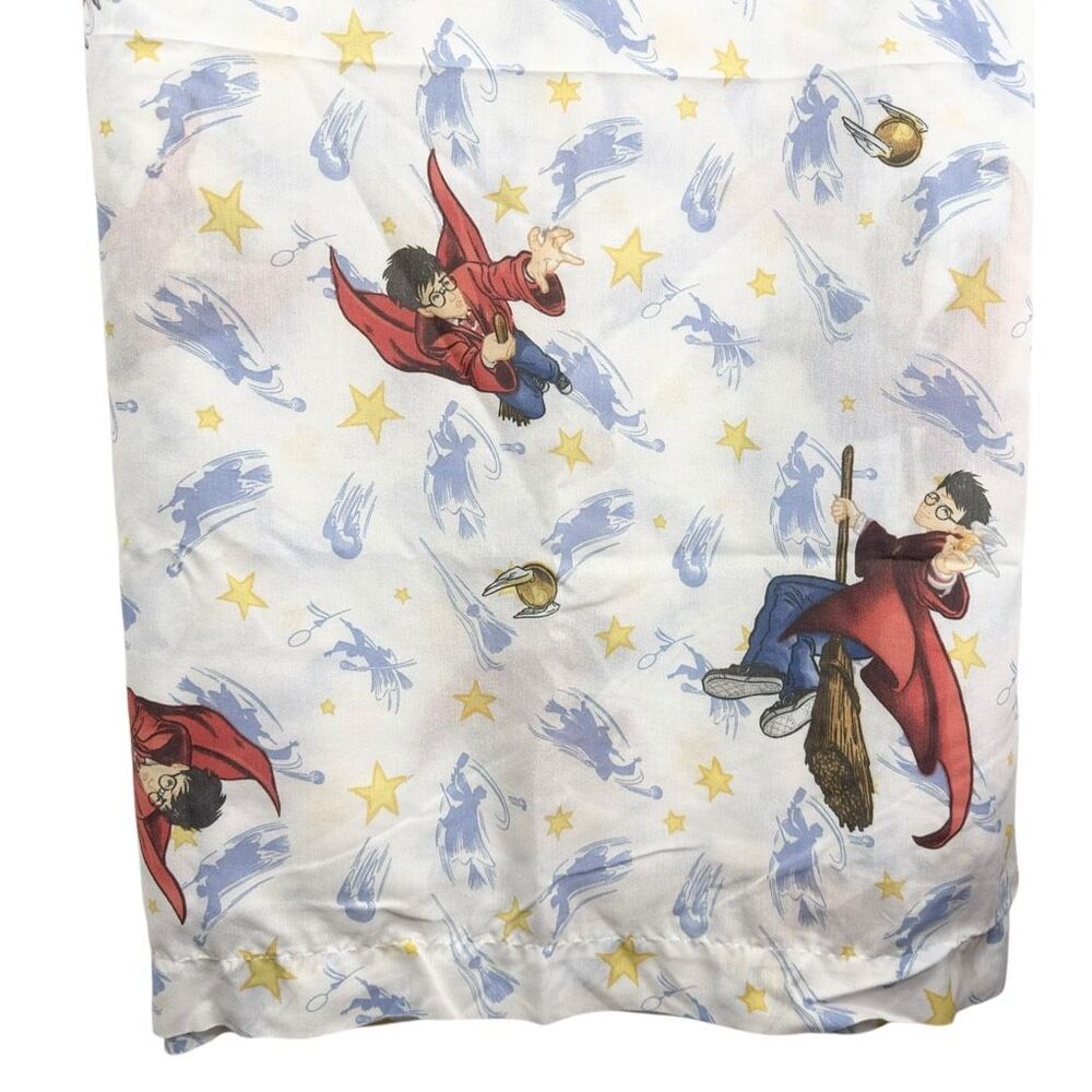 Harry Potter Twin Flat Sheet Vintage 2000 Y2K‎ Quidditch Chamber of Secrets